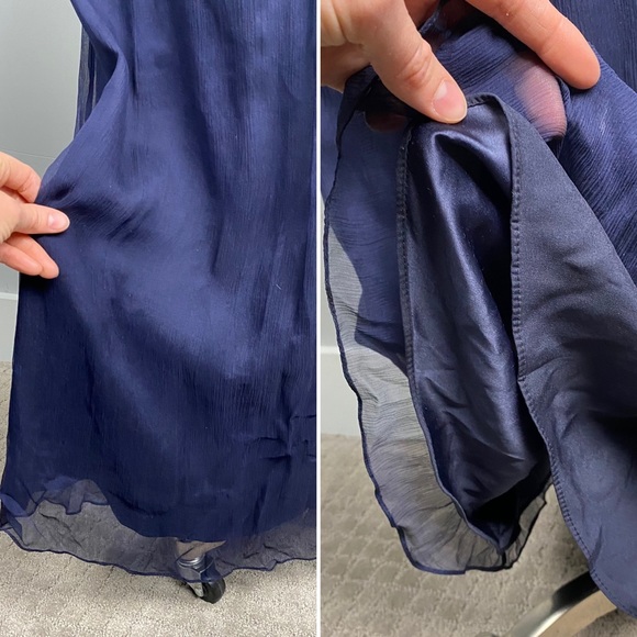 SOLD-Amsale Blue Bridesmaids Dress; Size 8; Style G629C - Picture 7 of 15